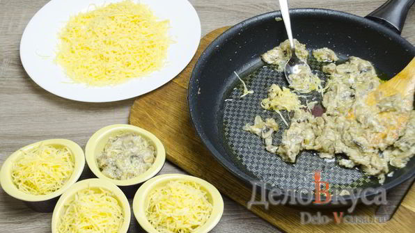 жюльен с грибами