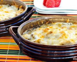 Жюльен с курицей и грибами